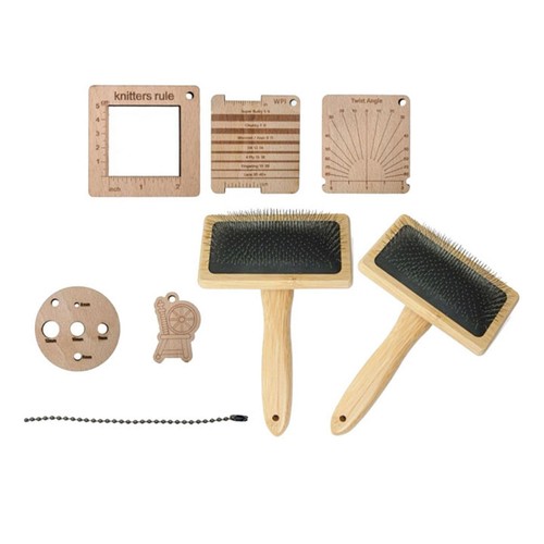 Strickmaß aus holz - strickmaß,