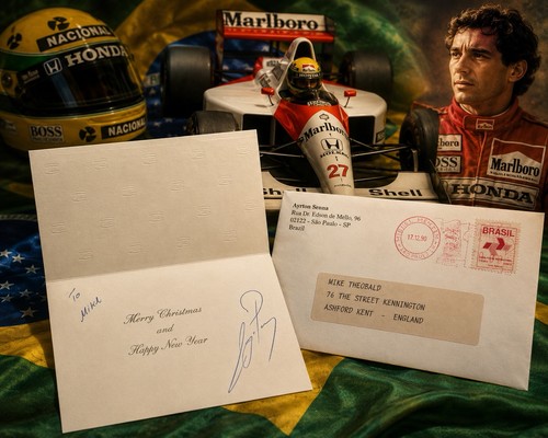 Ayrton senna handsignierte - senna,
