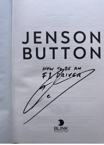 Jenson button hand signed - button, how