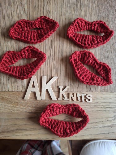 Valentine lippen karten - lippen, x