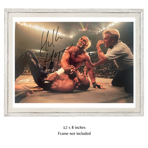Late hulk hogan - late, signed